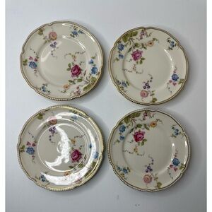Castleton fine China Elegant Floral bread Plate Set